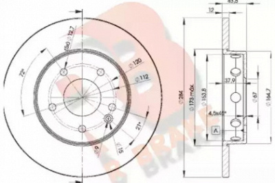 R BRAKE 78rbd23180 -